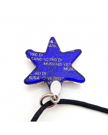 Pendentif Murano étoile bijoux  fait à la main made in Italie