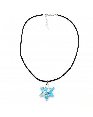 Pendentif Murano étoile bijoux  fait à la main made in Italie