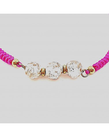 Bracelet cordon et verre de Murano bijoux fantaisies made in Italy