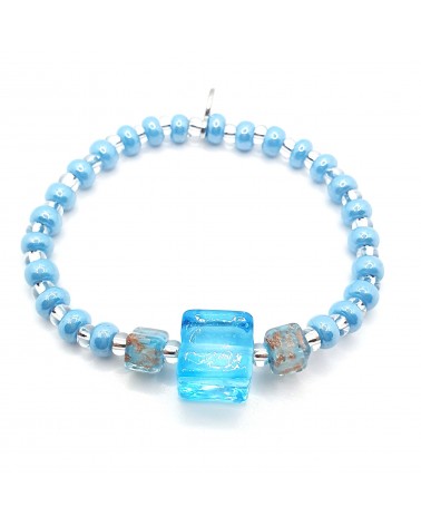 Bracelet young en verre de Murano made in Italie