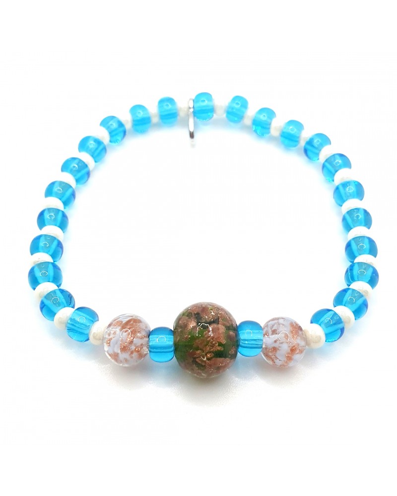 Bracelet young en verre de Murano made in Italie