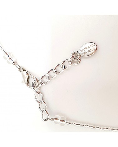 Collier sofy perle souflée en verre de Murano
