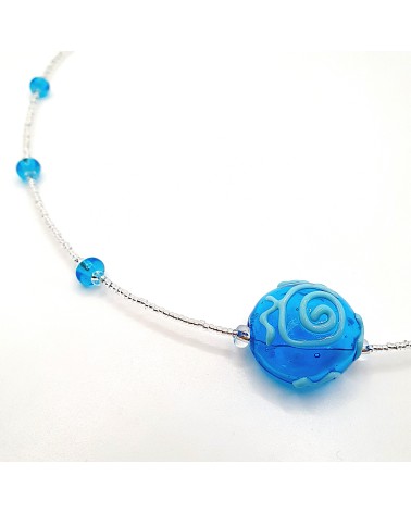 Collier sofy perle souflée en verre de Murano made in Italy
