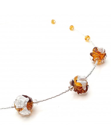 Collier Silvy perle en verre de Murano made in Italy