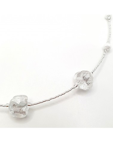 Collier Silvy perle en verre de Murano made in Italy