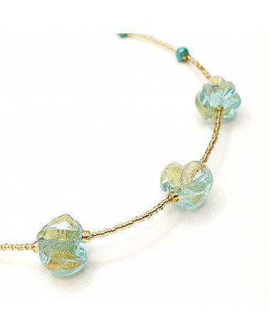 Collier Silvy perle en verre de Murano made in Italy