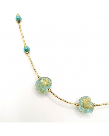 Collier Silvy perle en verre de Murano made in Italy