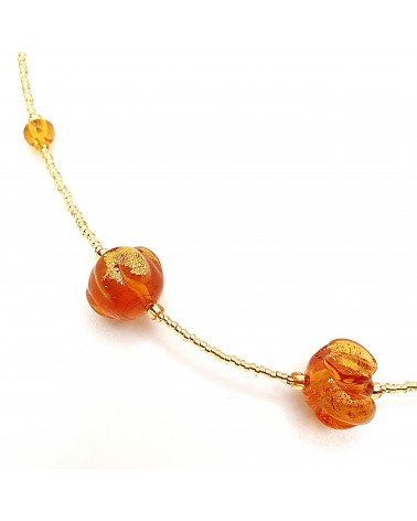 Collier Silvy perle en verre de Murano made in Italy