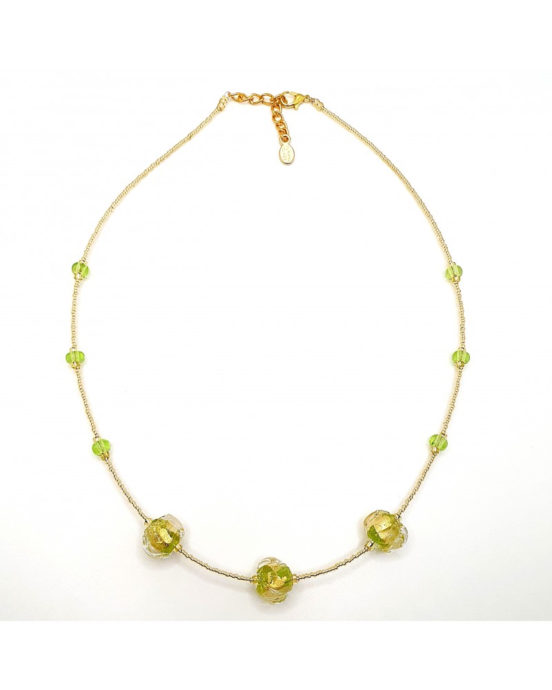 Collier Silvy perle en verre de Murano made in Italy