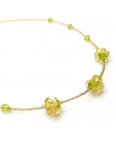 Collier Silvy perle en verre de Murano made in Italy