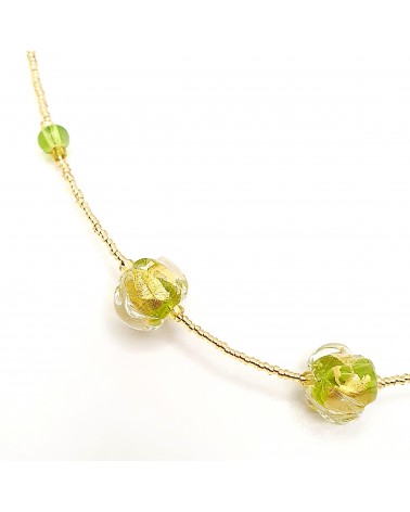 Collier Silvy perle en verre de Murano made in Italy