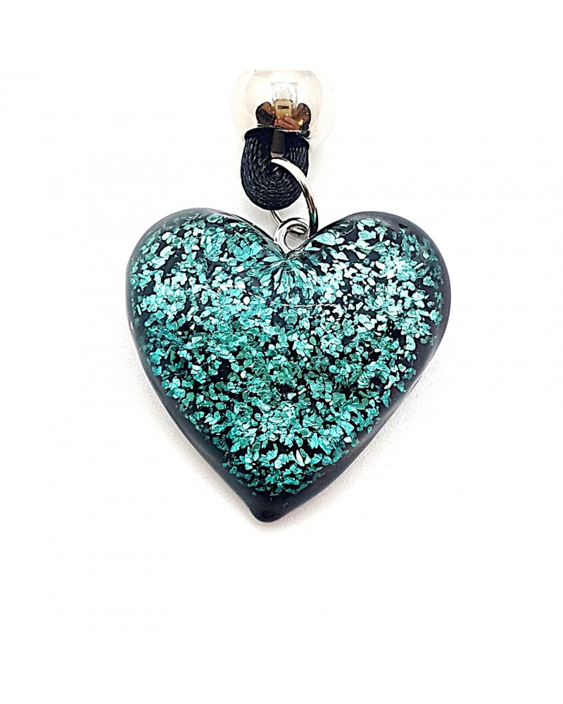 Pendentif cœur en verre de Murano bijoux fantaisie bijoux Murano