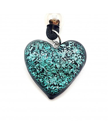 Pendentif cœur en verre de Murano bijoux fantaisie bijoux Murano