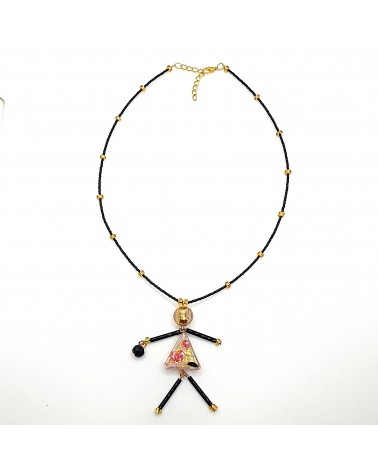 Collier Murano Conteria poupée bijoux fantaisies made in Italie Bijoux Murano
