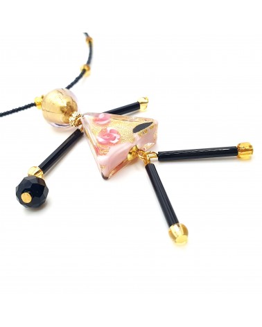 Collier Murano Conteria poupée bijoux fantaisies made in Italie Bijoux Murano