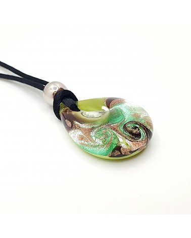 Petit pendentif goutte verre Murano bijoux made in Italie