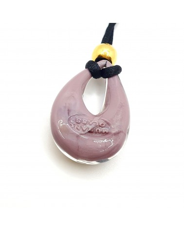 Petit pendentif goutte verre Murano bijoux made in Italie