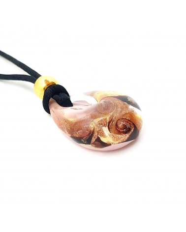 Petit pendentif goutte verre Murano bijoux made in Italie