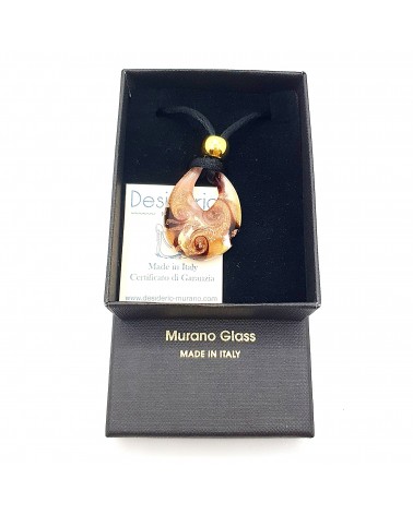 Petit pendentif goutte verre Murano bijoux made in Italie