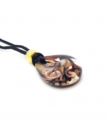 Petit pendentif goutte verre Murano bijoux made in Italie
