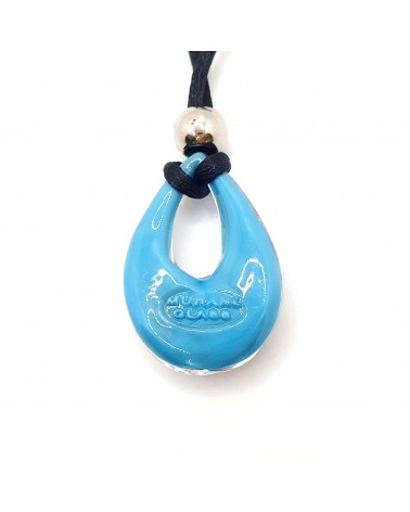 Petit pendentif goutte verre Murano bijoux made in Italie