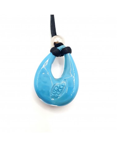 Petit pendentif goutte verre Murano bijoux made in Italie