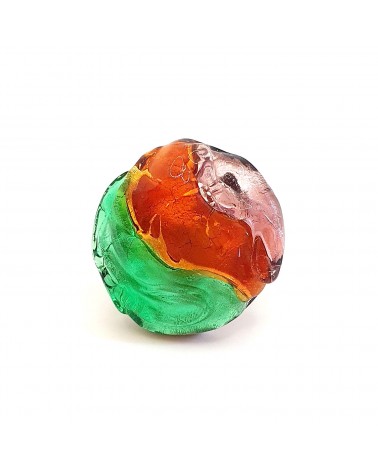 Bague ronde verre Murano collection vague bijoux fait à la main