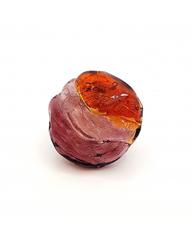 Bague ronde verre Murano collection vague bijoux fait à la main