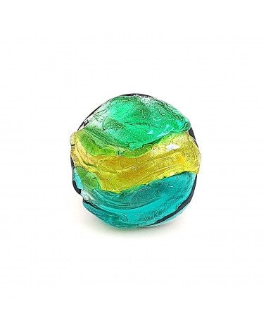 Bague ronde en verre de Murano collection vague made in Italy