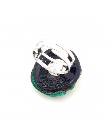 Bague ronde en verre de Murano collection vague made in Italy