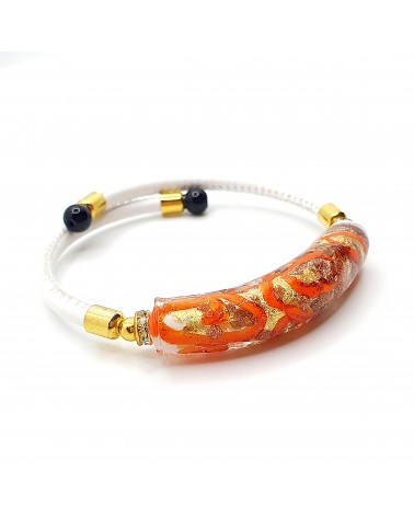 Bracelet Medusa en verre de Murano made in Italie