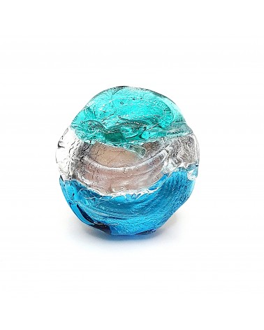 Bague ronde verre Murano collection vague bijoux fait à la main