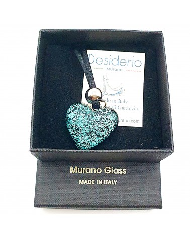 Pendentif cœur en verre de Murano bijoux fantaisie bijoux Murano