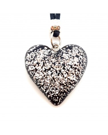 Pendentif cœur en verre de Murano bijoux fantaisie bijoux Murano