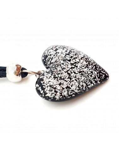 Pendentif cœur en verre de Murano bijoux fantaisie bijoux Murano