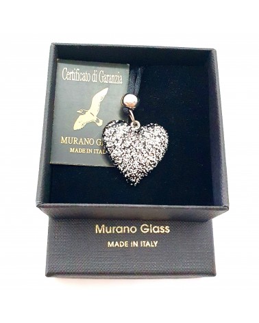 Pendentif cœur en verre de Murano bijoux fantaisie bijoux Murano