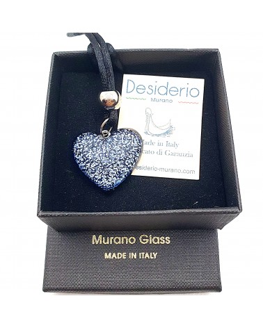 Pendentif cœur en verre de Murano bijoux fantaisie bijoux Murano