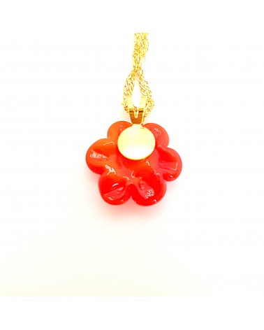 Collier petite fleur bijoux fantaisies artisans italiens