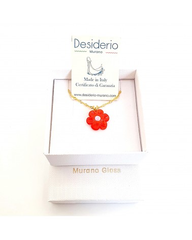 Collier petite fleur bijoux fantaisies artisans italiens