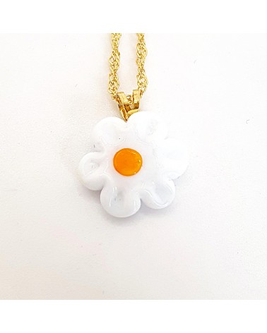 Collier petite fleur bijoux fantaisies artisans italiens