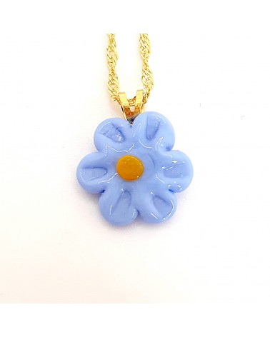 Collier petite fleur bijoux fantaisies artisans italiens