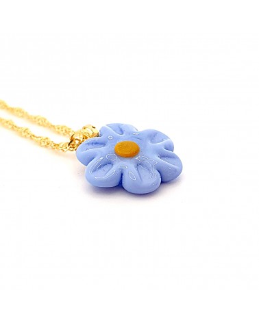 Collier petite fleur bijoux fantaisies artisans italiens