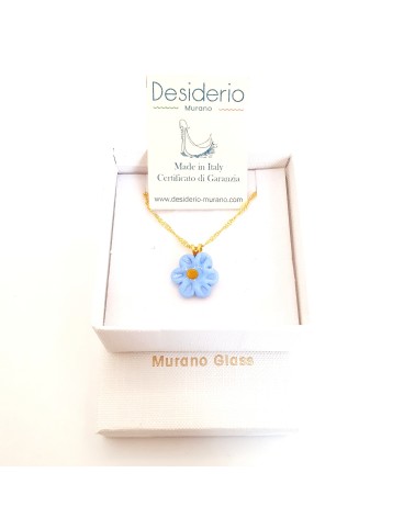 Collier petite fleur bijoux fantaisies artisans italiens