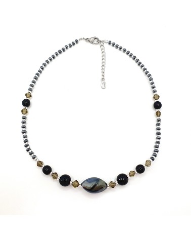 Collier Olivia en verre de Muranomade in Italy