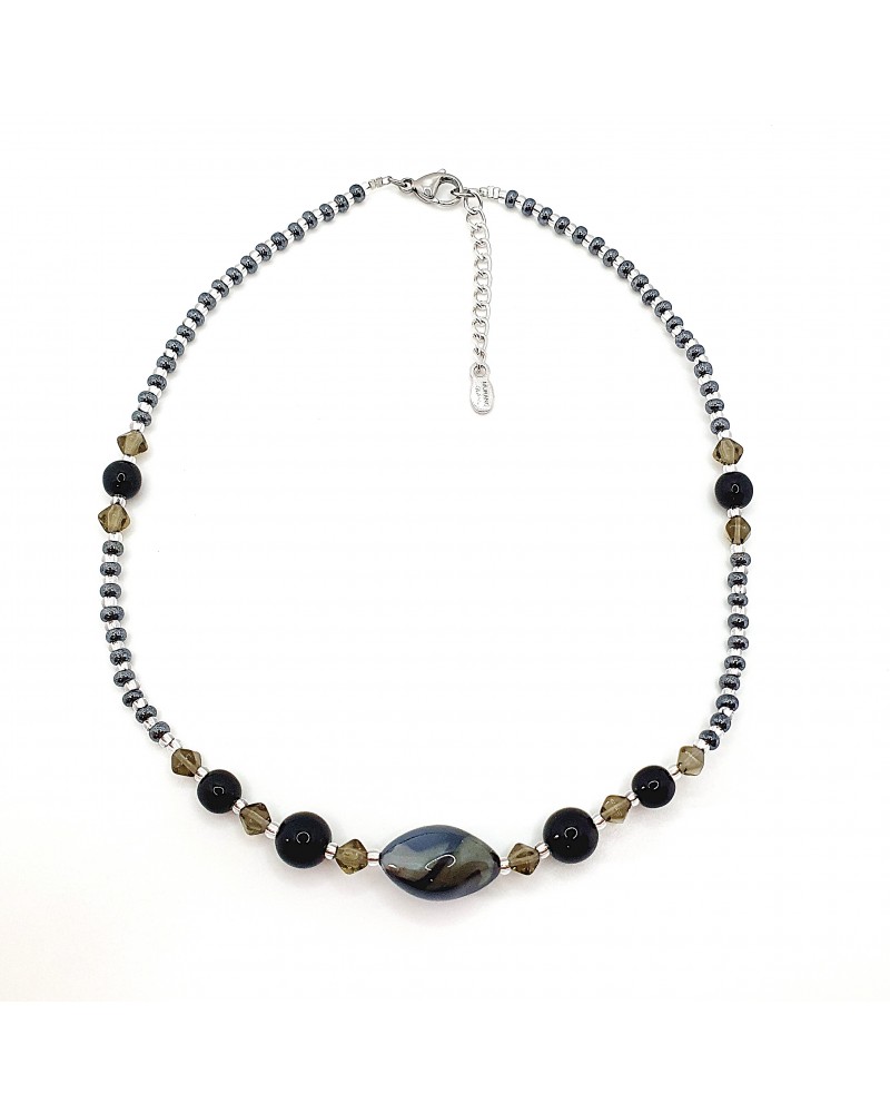 Collier Olivia en verre de Muranomade in Italy