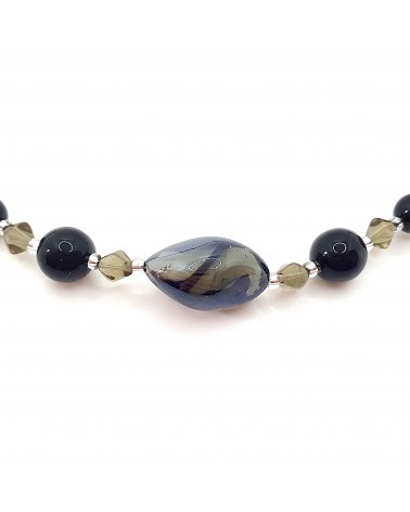 Collier Olivia en verre de Muranomade in Italy