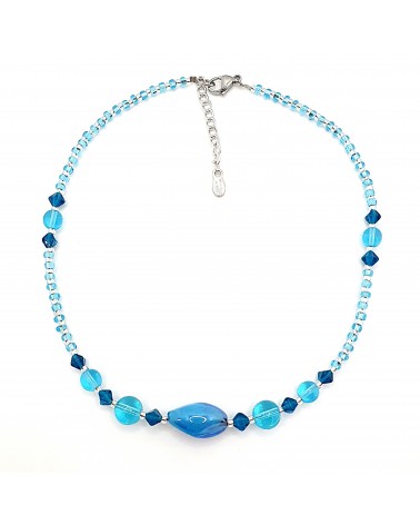 Collier Olivia en verre de Muranomade in Italy