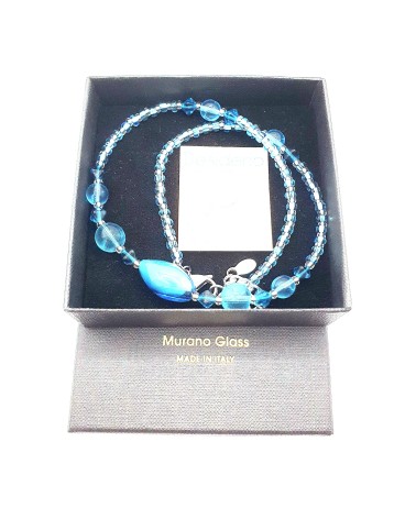 Collier Olivia en verre de Muranomade in Italy
