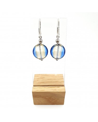 boucles d'oreilles Acqua-bella en verre de Murano  artisans italiens fait à la main