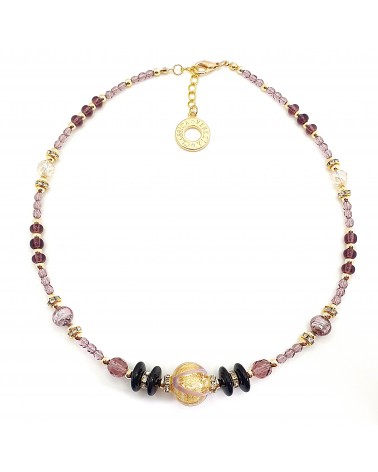 collier Aida en verre de Murano bijoux fantaisies made in Italie